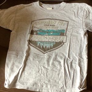 T-Shirt Short Sleeve Grandfather Mountain Souvenir Youth Large